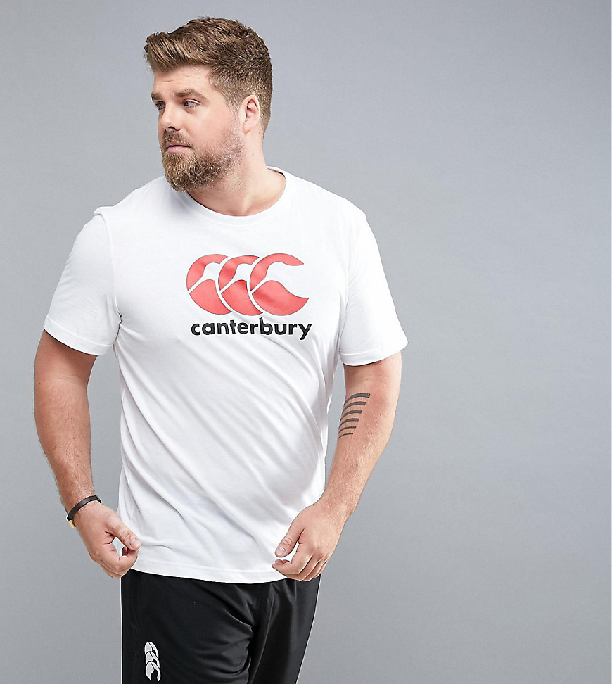 Белая футболка с логотипом Canterbury PLUS E546720-001 - Белый CANTERBURY OF NEW ZEALAND 