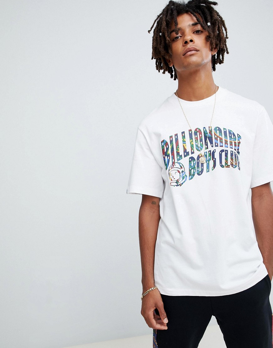 Billionaire Boys Club t-shirt with paisley arch logo in white - White