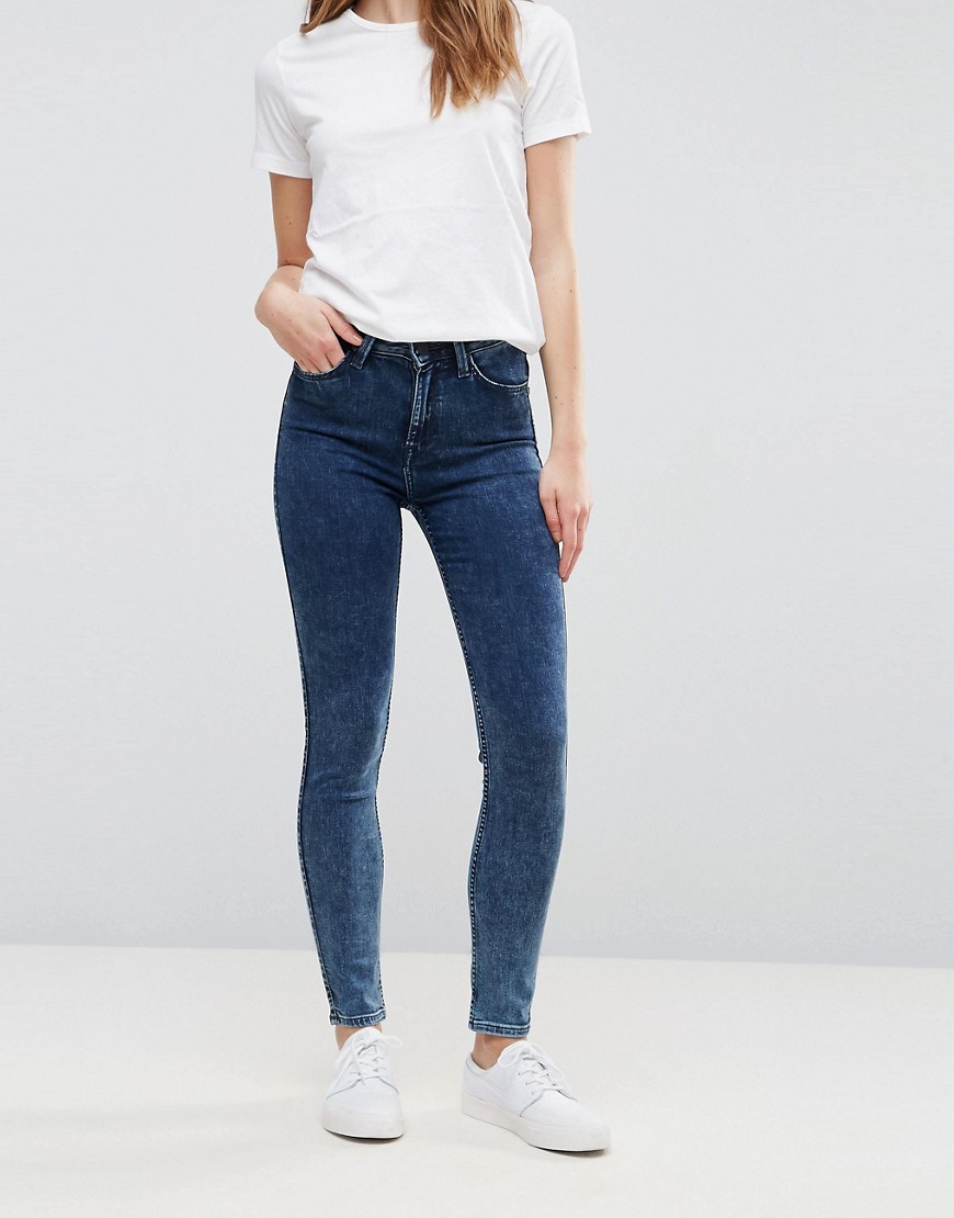 Lee Skylar High Wiast Skinny Jeans - Cloudy blue