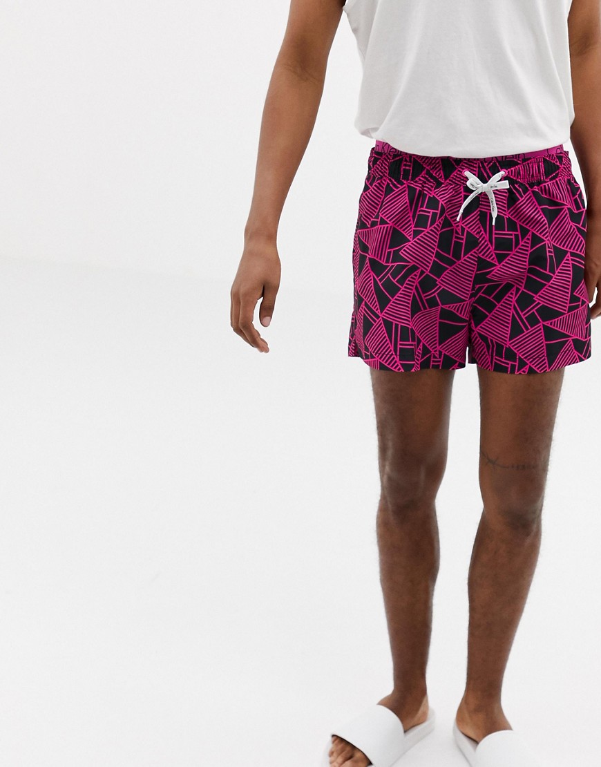 Calvin Klein abstract print swim shorts