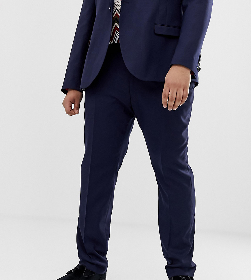 Twisted Tailor plus suit trouser in navy