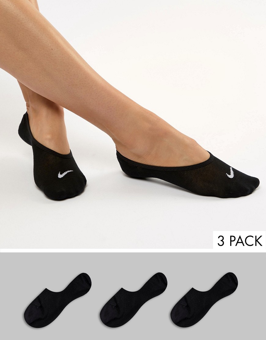 Nike Black 3 Pack Liner Socks