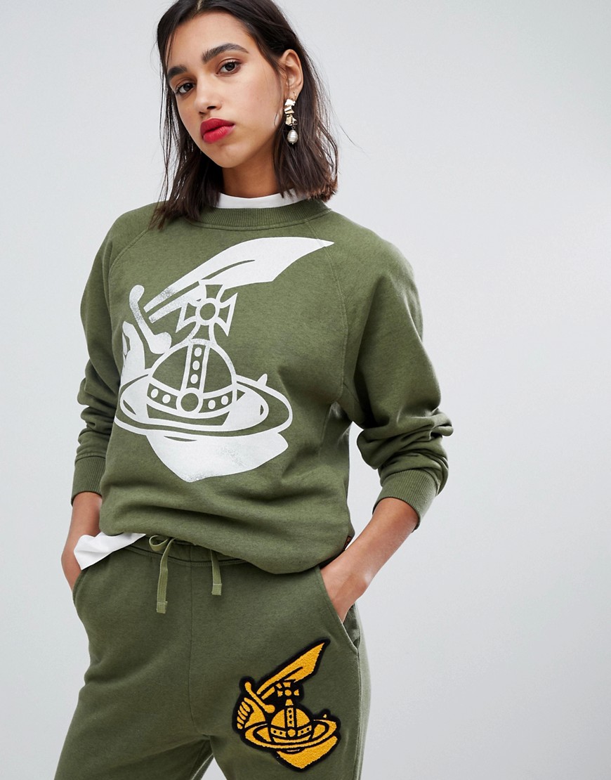 Vivienne Westwood Anglomania classic sweatshirt - Green m401