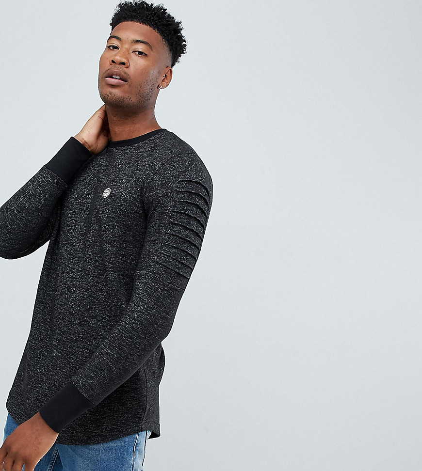 Le Breve TALL Crew Neck Sweater with Arm Ribbed