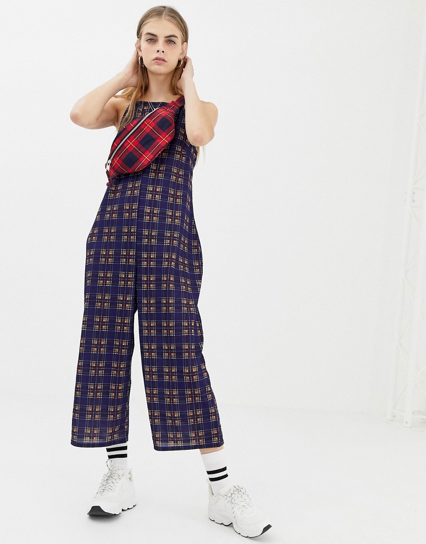 Daisy Street cami jumpsuit in vintage check