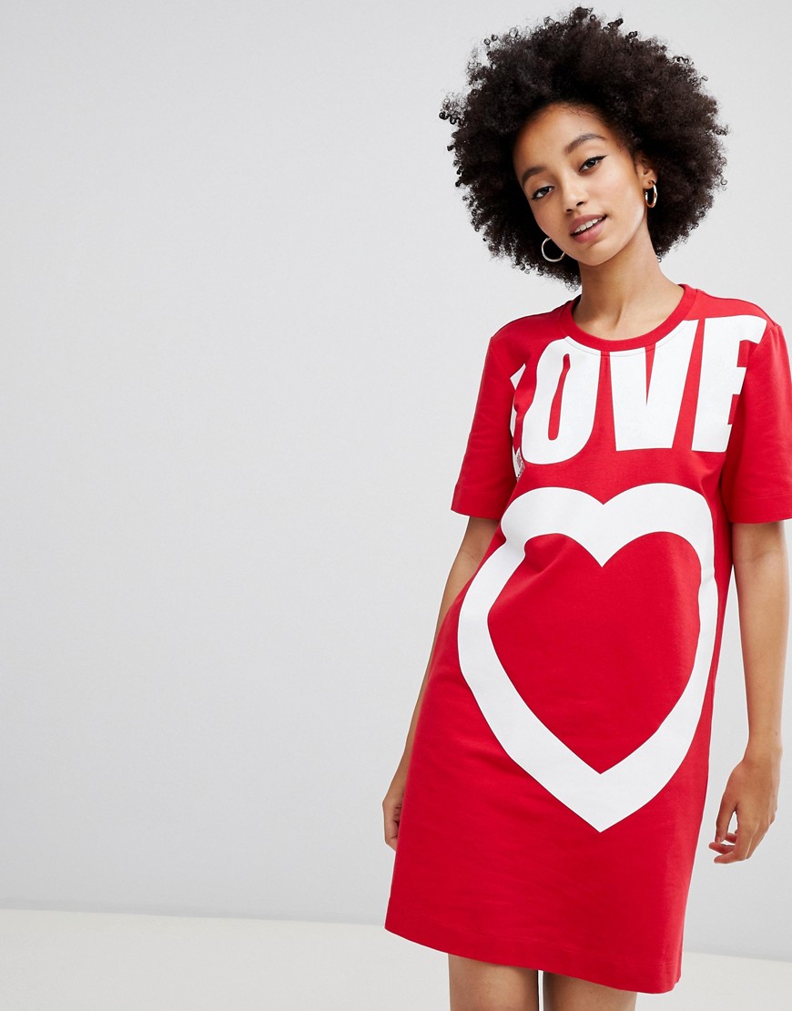 Love Moschino Heart logo t-shirt dress