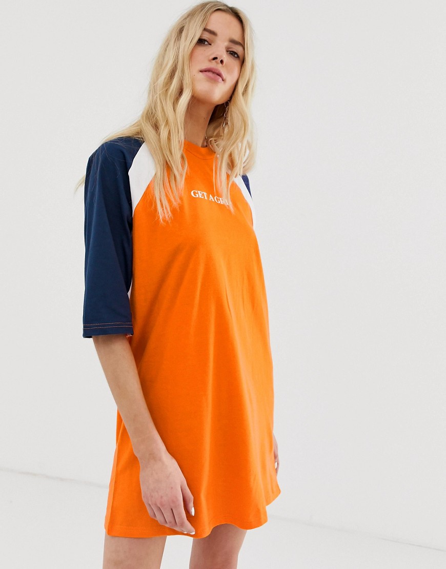 The Ragged Priest oversized t-shirt dress with slogan