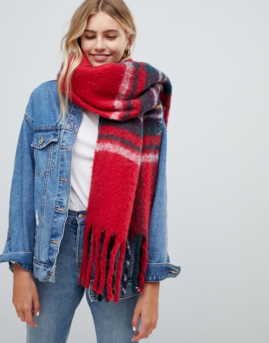 Hollister tartan scarf - Red plaid