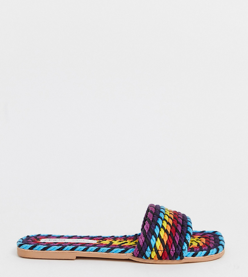 ASOS DESIGN Wide Fit Jayme rope sandals