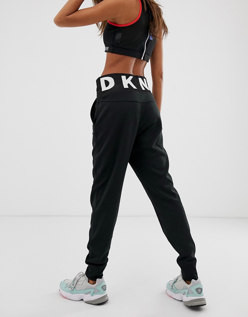 DKNY cuffed jogger with foldover logo detail co-ord