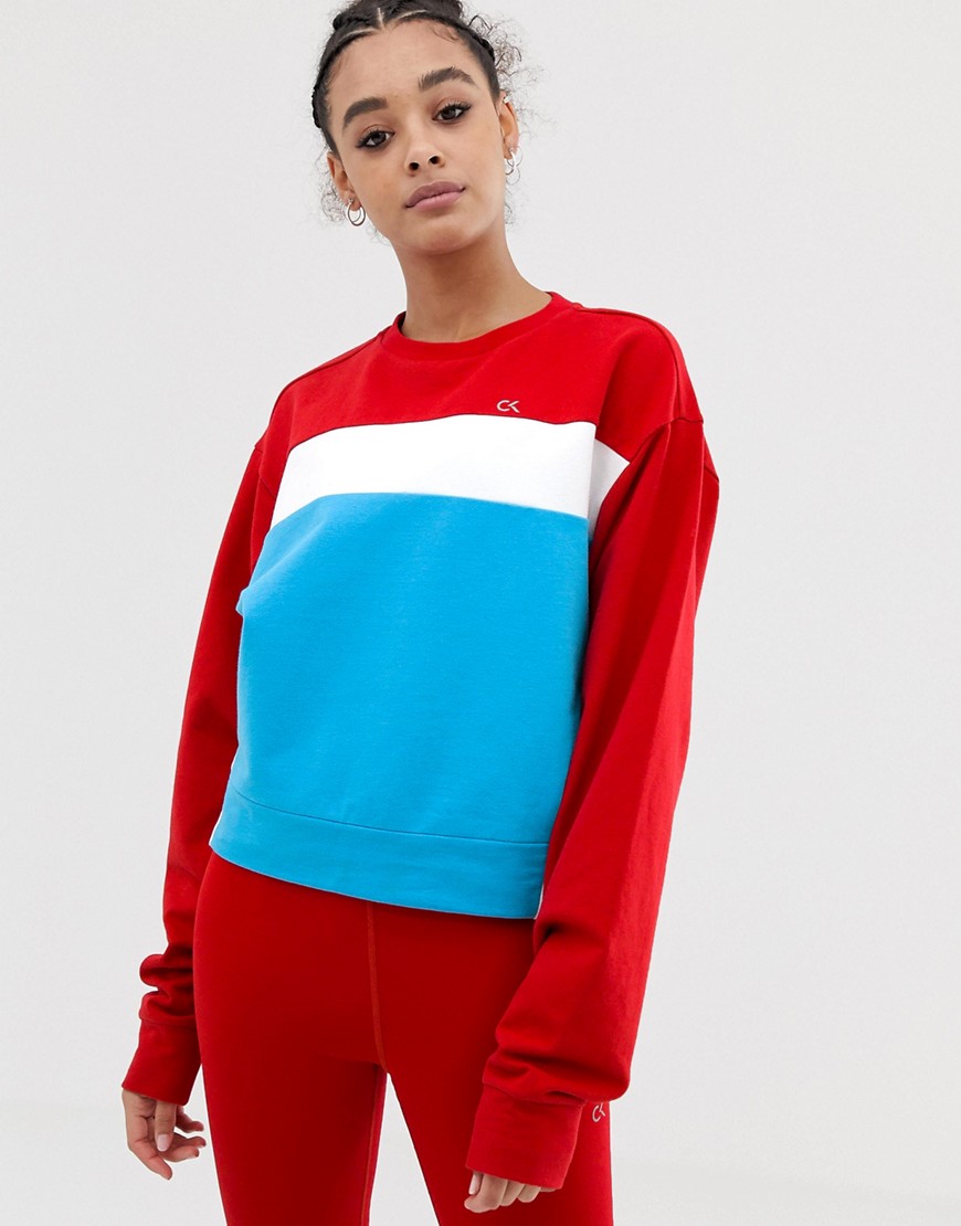 Calvin Klein Performance pullover in red