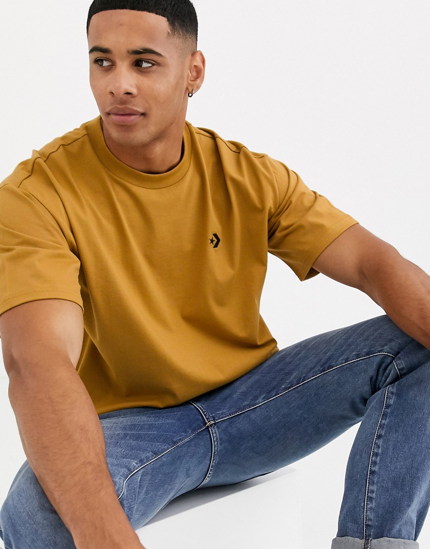 Converse Oversized T-Shirt in wheat