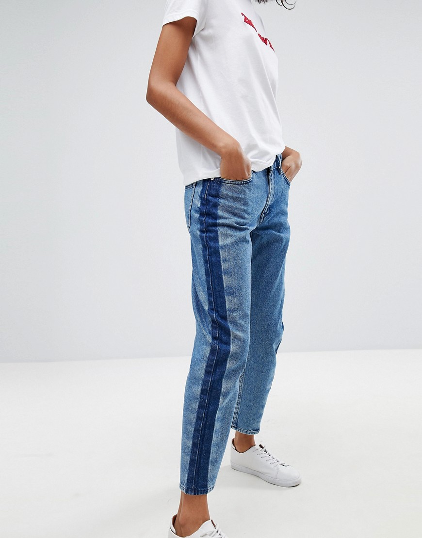 2NDDAY Stripe Cropped Jeans - Blue