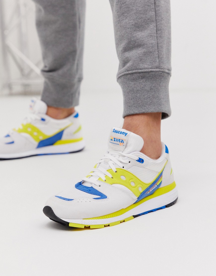 Saucony Azura OG trainers in white / yellow