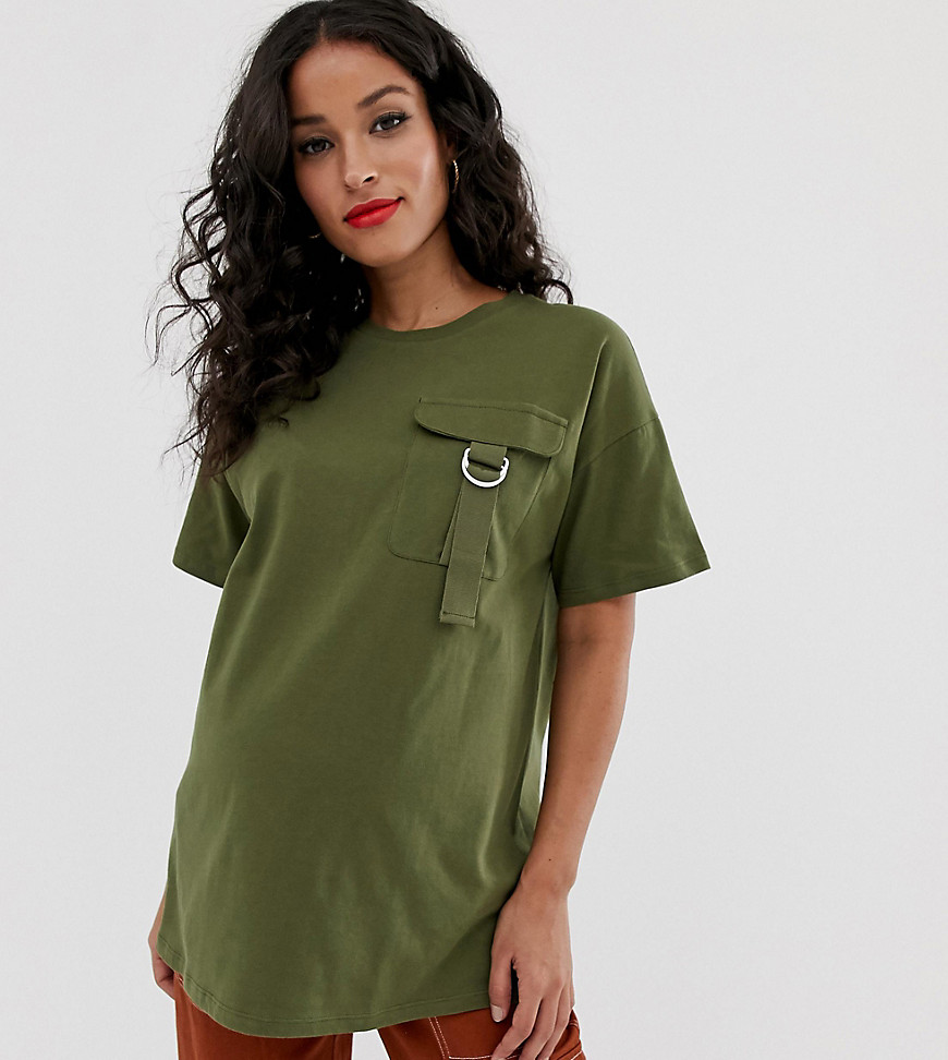 ASOS DESIGN Maternity t-shirt with utility pocket