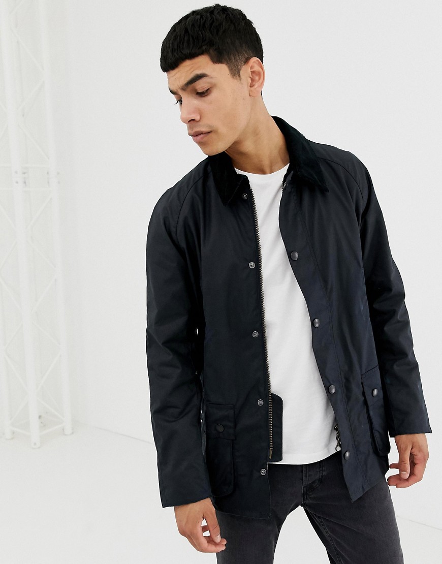 Barbour Ashby wax jacket navy