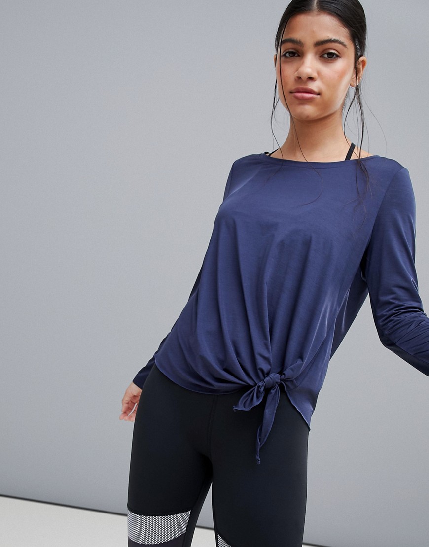 HPE LONG SLEEVE TOP - NAVY,HPE185ICE