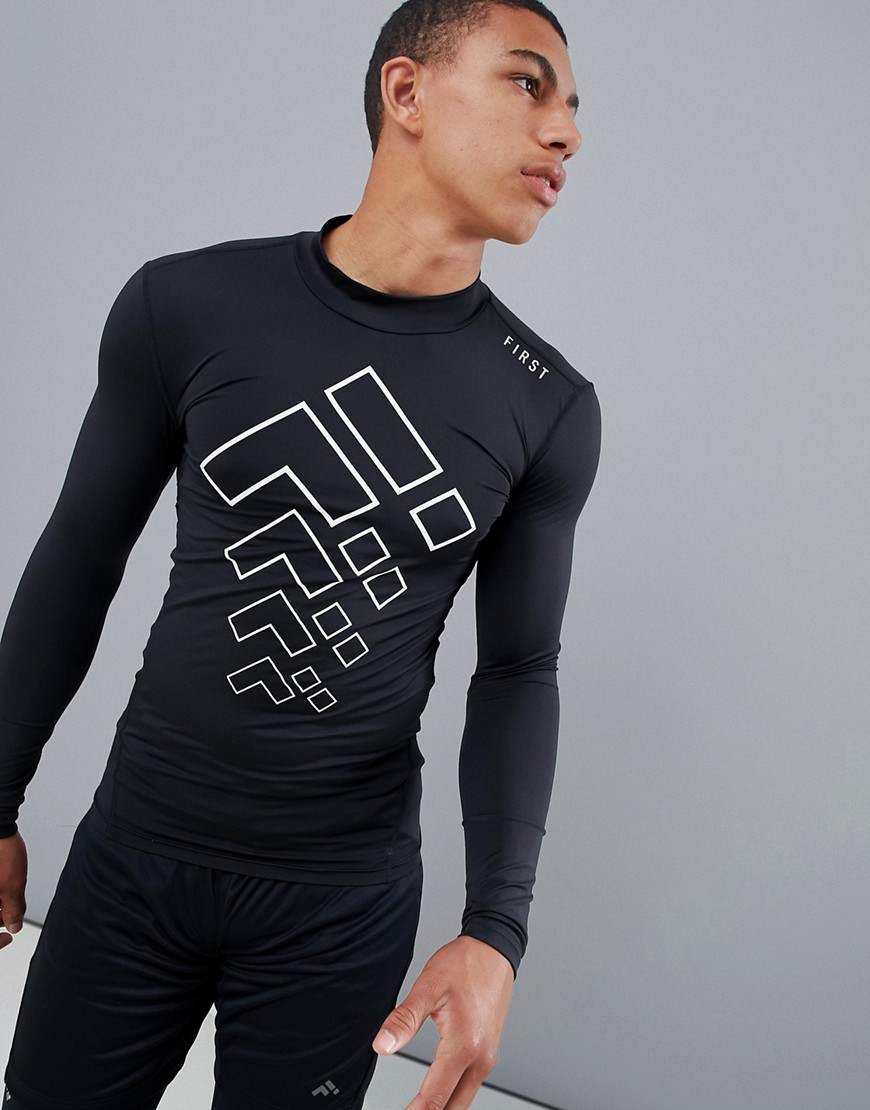 FIRST Baselayer Long Sleeve T-Shirt With High Neck