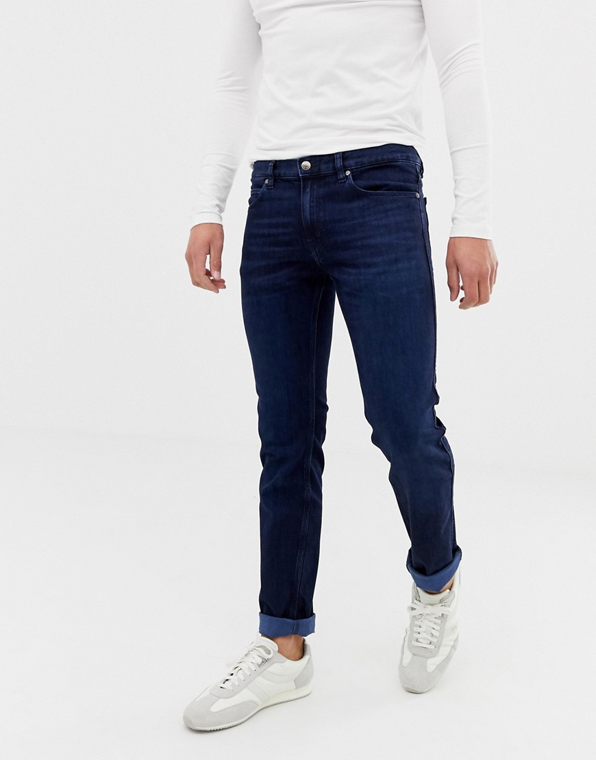 HUGO 708 slim fit jeans in dark wash