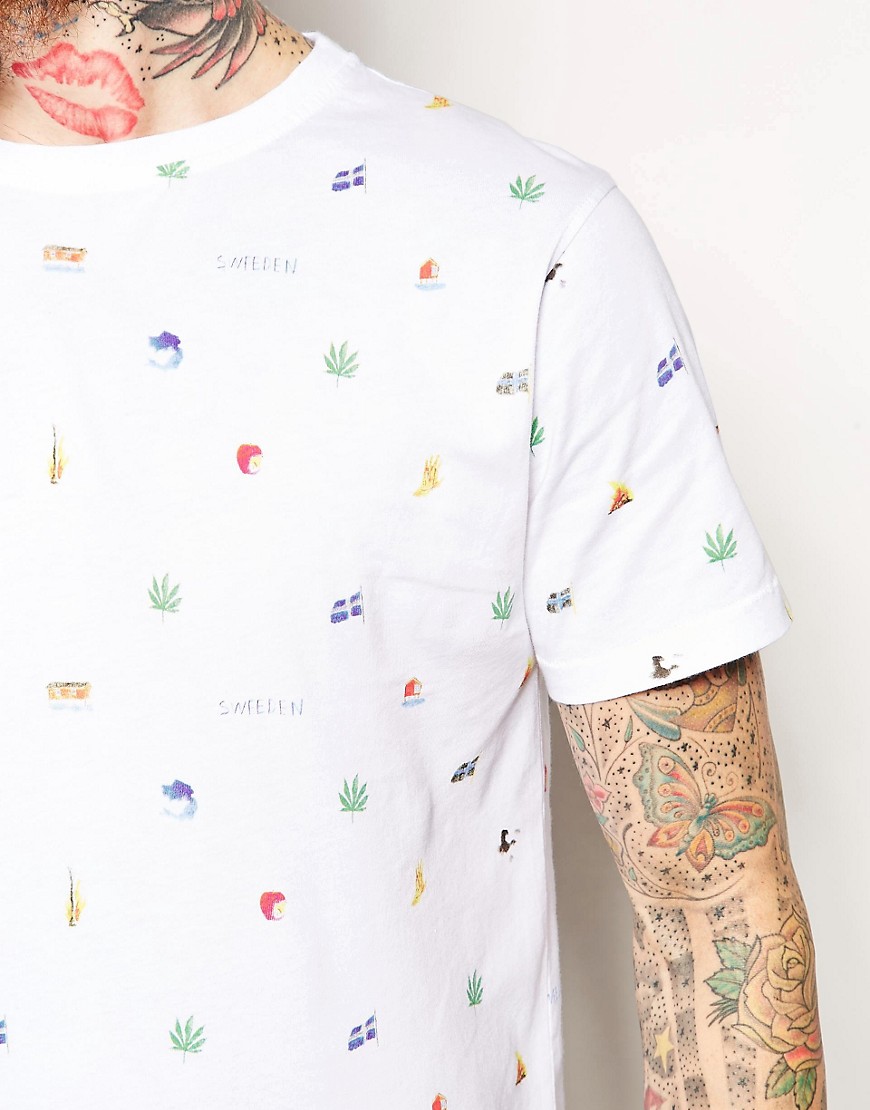 Soulland | Soulland T-Shirt with All Over Print at ASOS