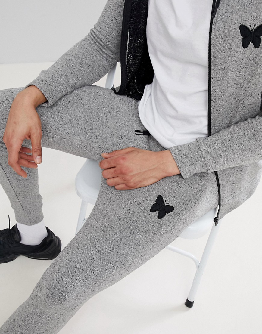 Good For Nothing skinny joggers in grey with logo - Grey