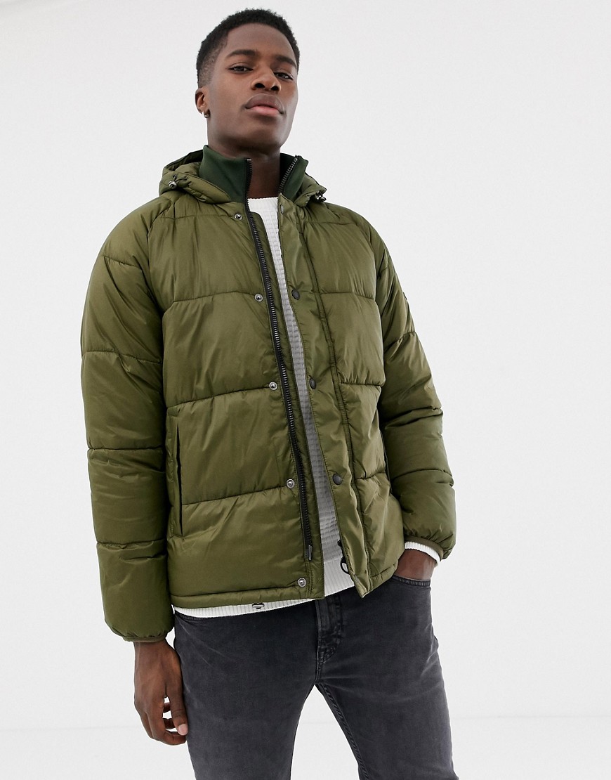 Barbour International Busa padded hooded jacket in green