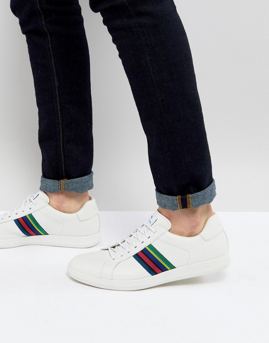 PS Paul Smith Lapin Leather Trainer In White - White