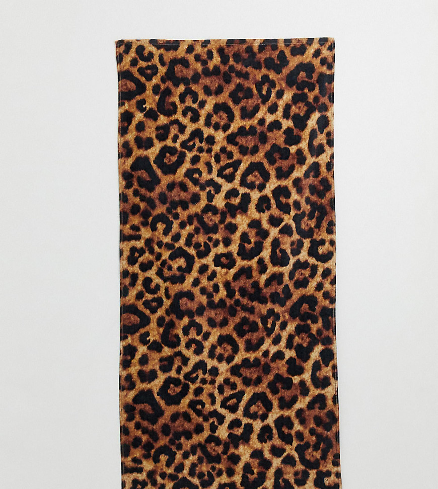 Monki leopard print beach towel