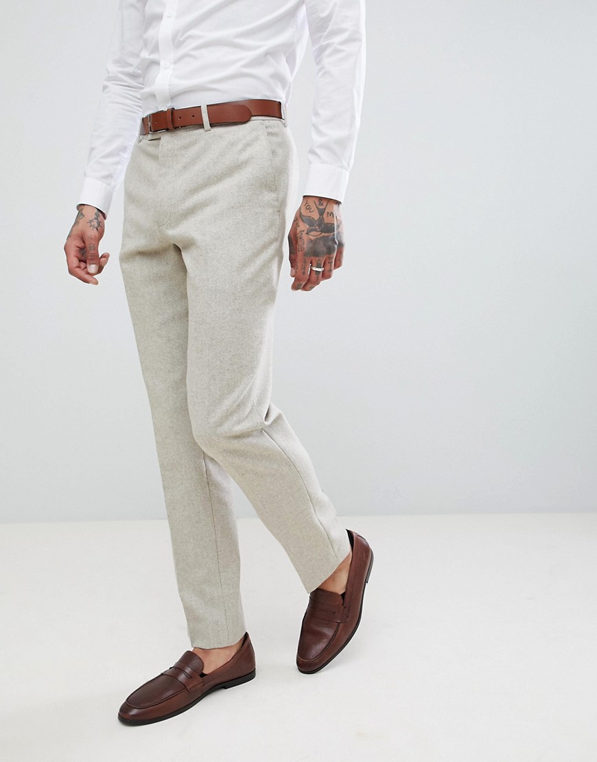 Harry Brown Wedding Donegal Slim Fit Suit Trousers