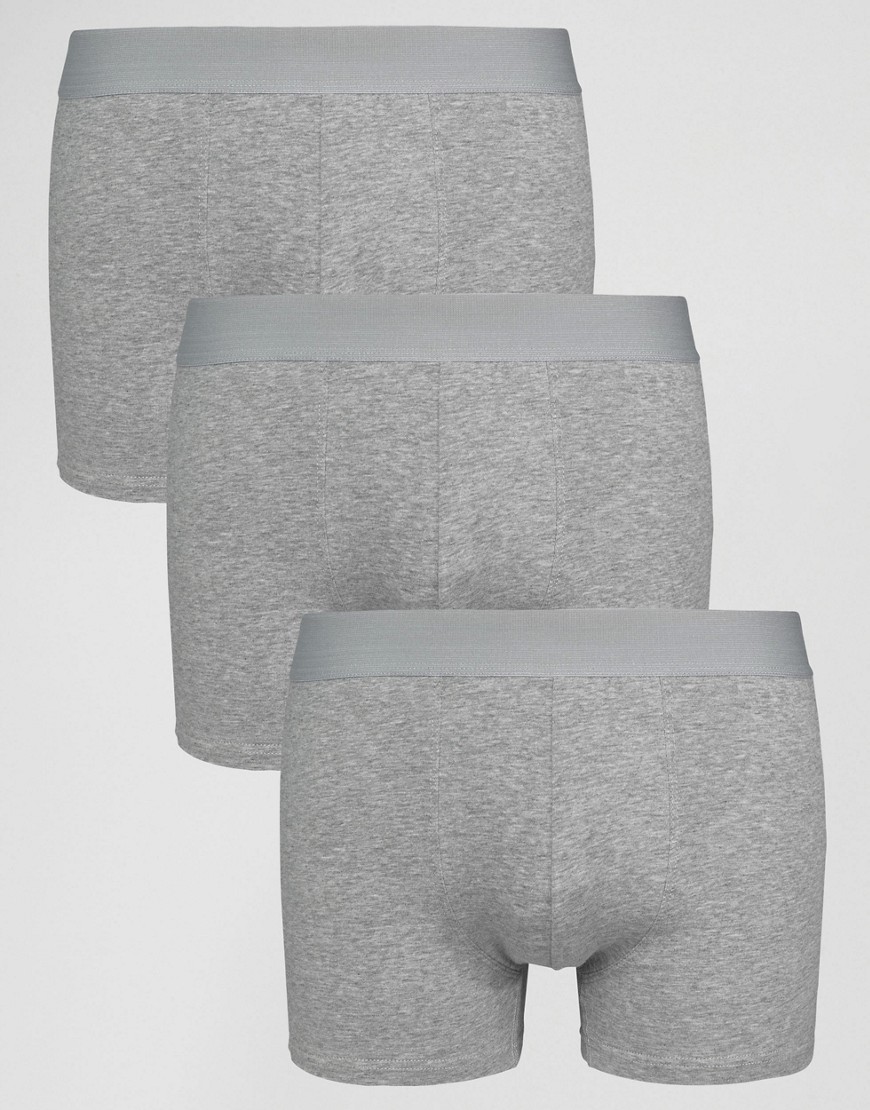 New Look trunks in grey 3 pack