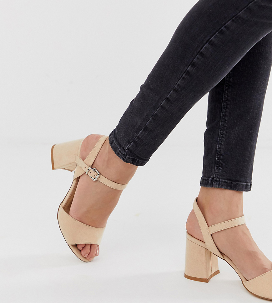 Truffle Collection wide fit block heel sandals