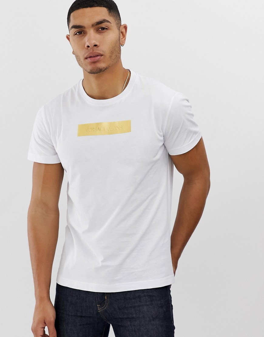 Versace Jeans t-shirt with gold chest logo