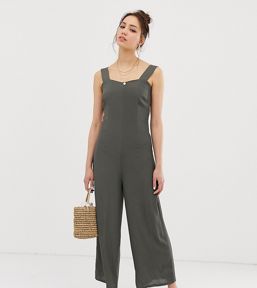 Glamorous Tall minimal jumpsuit with button back straps