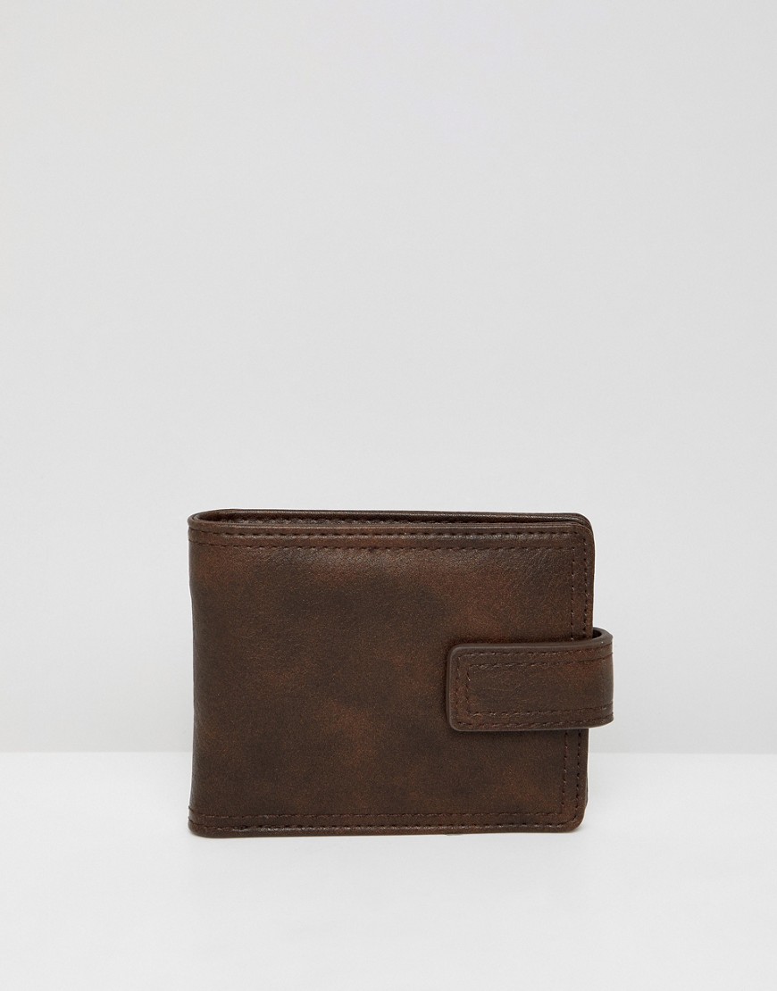 New Look faux leather wallet in brown