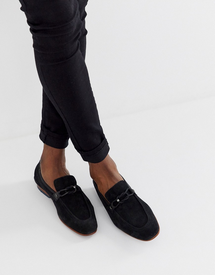 Ted Baker Siblac loafers in black suede