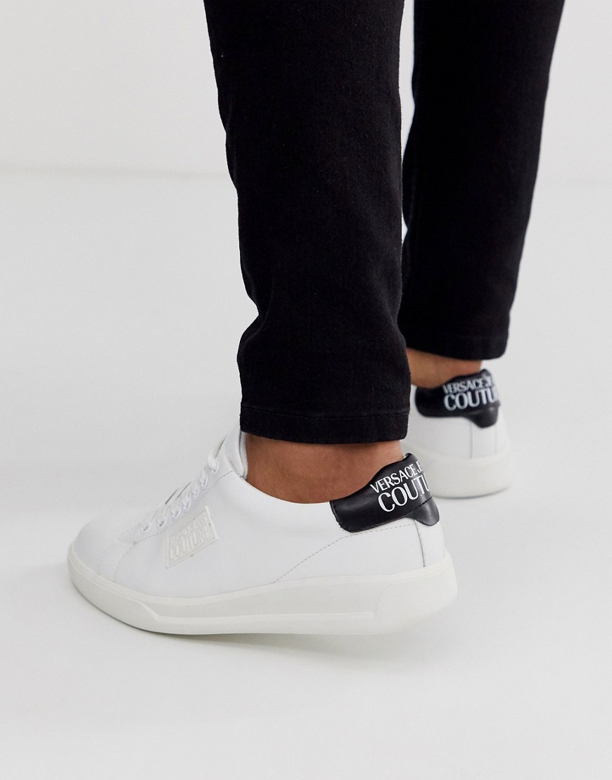Versace Jeans Couture trainers with logo in white