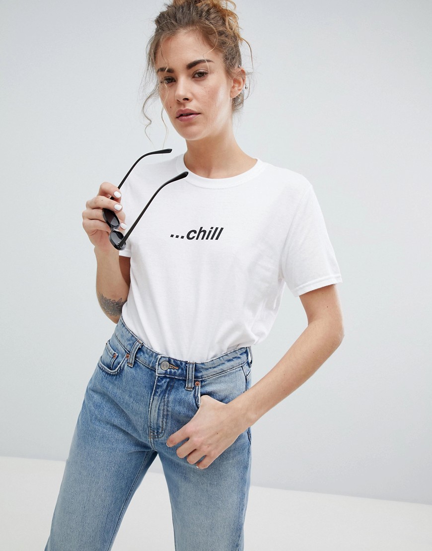 Adolescent Clothing chill t-shirt - White/black