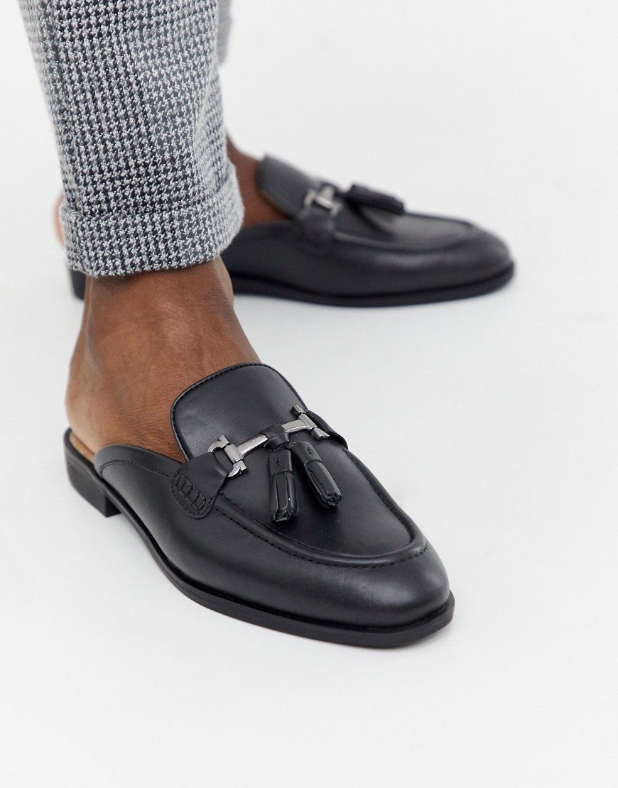 House Of Hounds Bardin slip on loafers in black leather