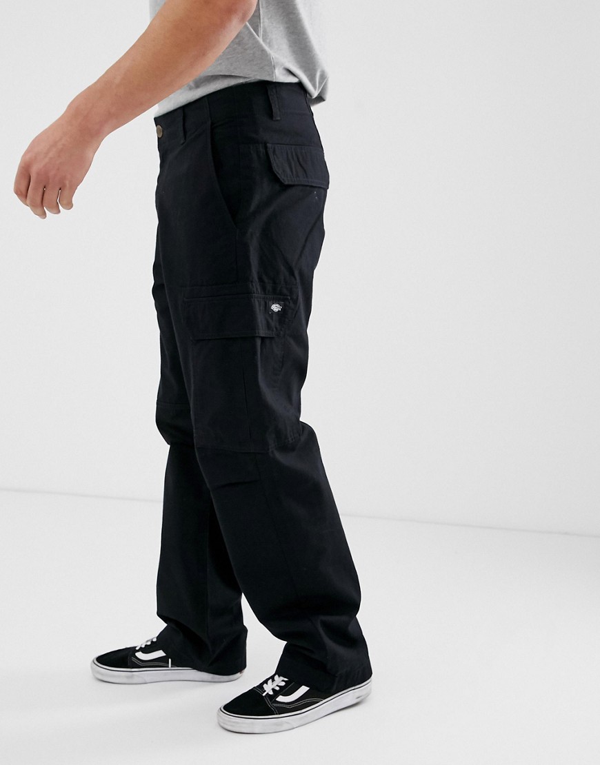 Dickies Higden loose fit cargo trouser in black