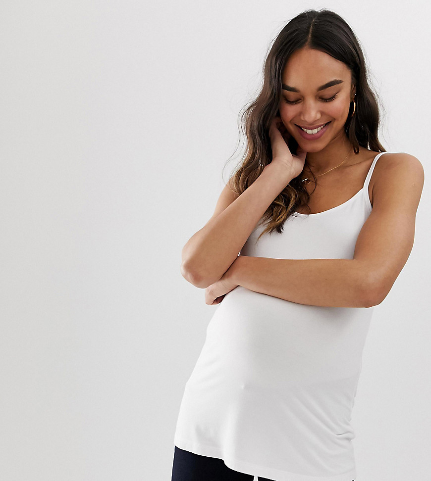 ASOS DESIGN Maternity ultimate cami in white
