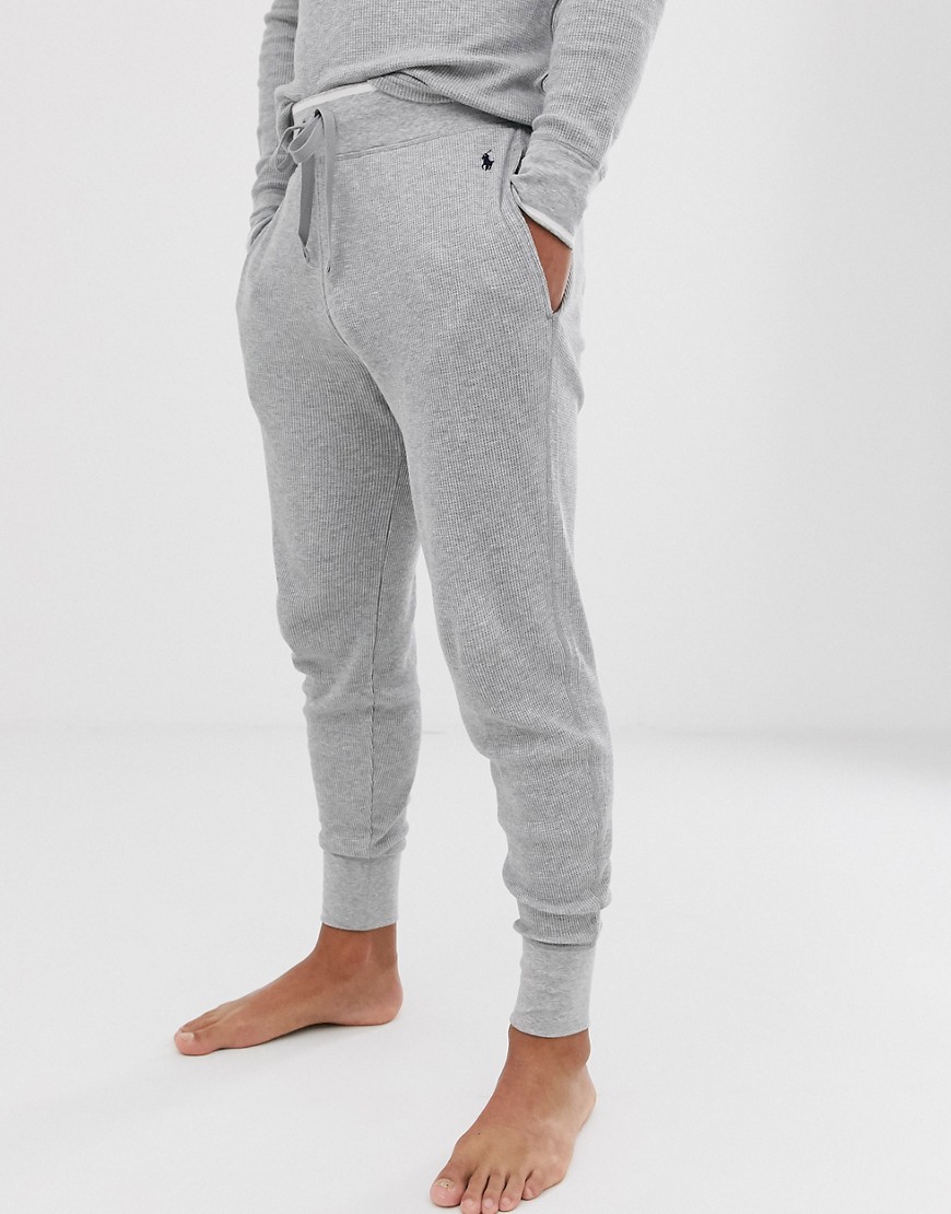 Polo Ralph Lauren lounge jogger in grey waffle