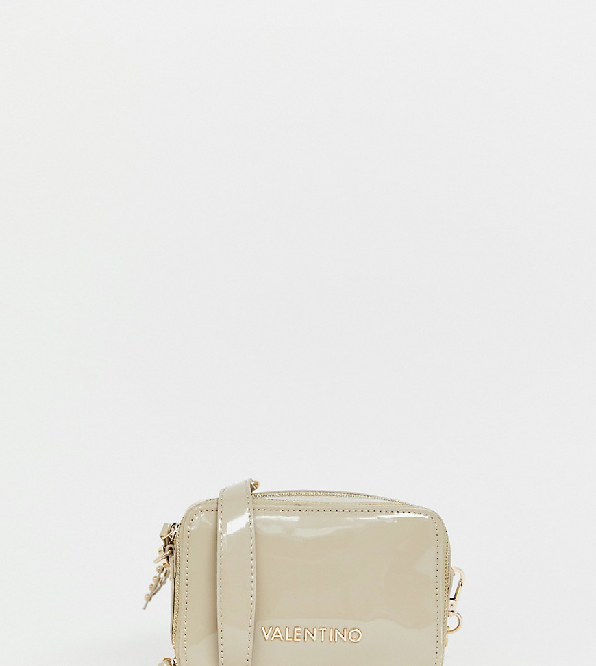 Valentino by Mario Valentino camera cross body bag with zip detail in camel