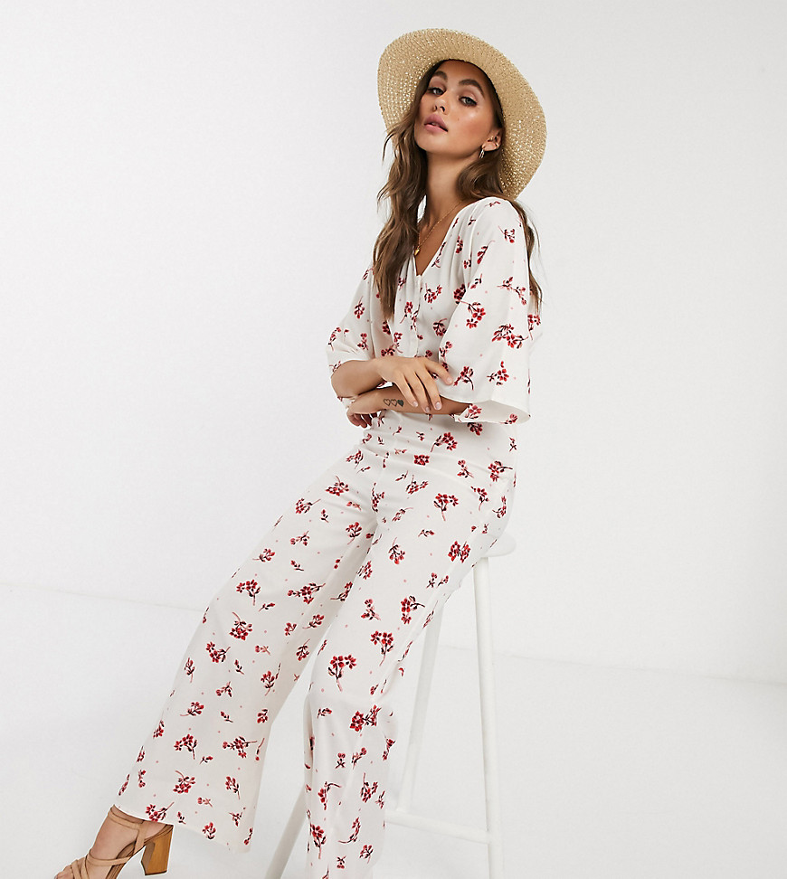 Wednesday's Girl relaxed jumpsuit in ditsy floral