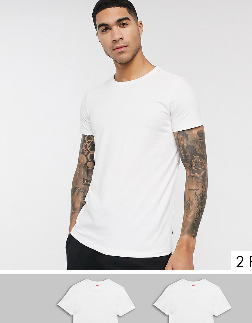 Levi's crew neck t-shirt in 2 pack in regular fit