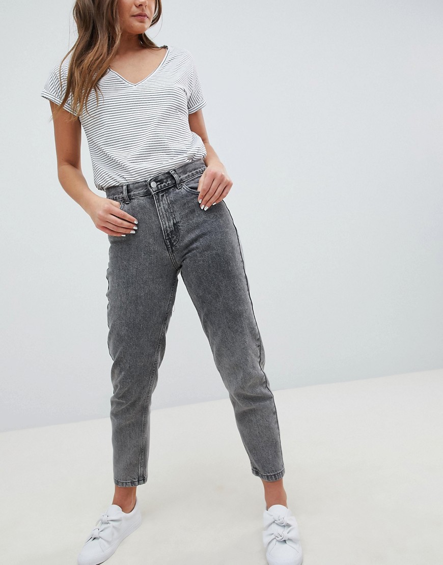 Серые выбеленные джинсы в винтажном стиле Pull&Bear - Серый 