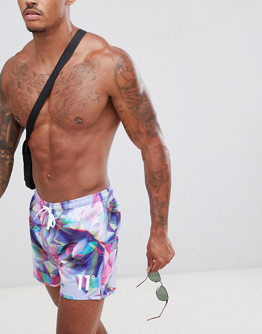 11 Degrees swim shorts in floral print
