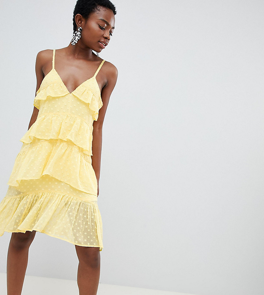 Vero Moda Petite Frill Cami Mini Dress