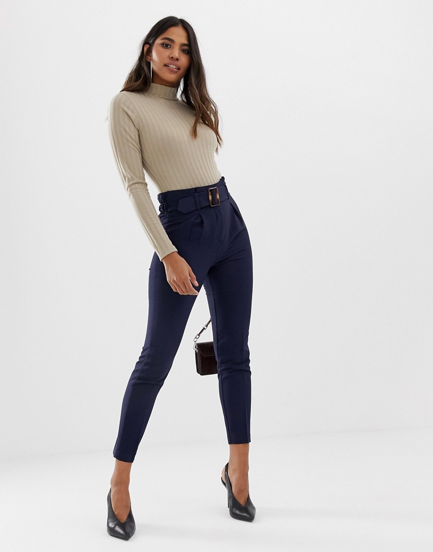 Lipsy belted slim trousers
