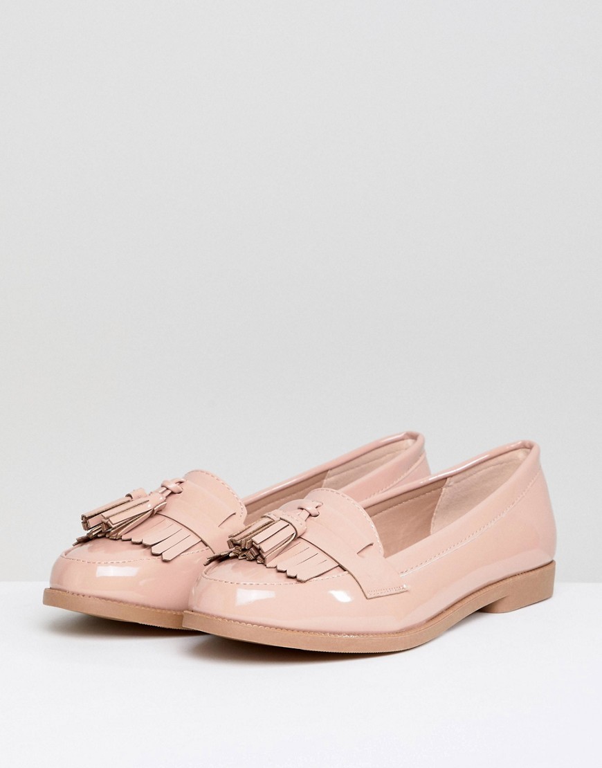 NEW LOOK PATENT TASSEL LOAFER-NEUTRAL,524742914