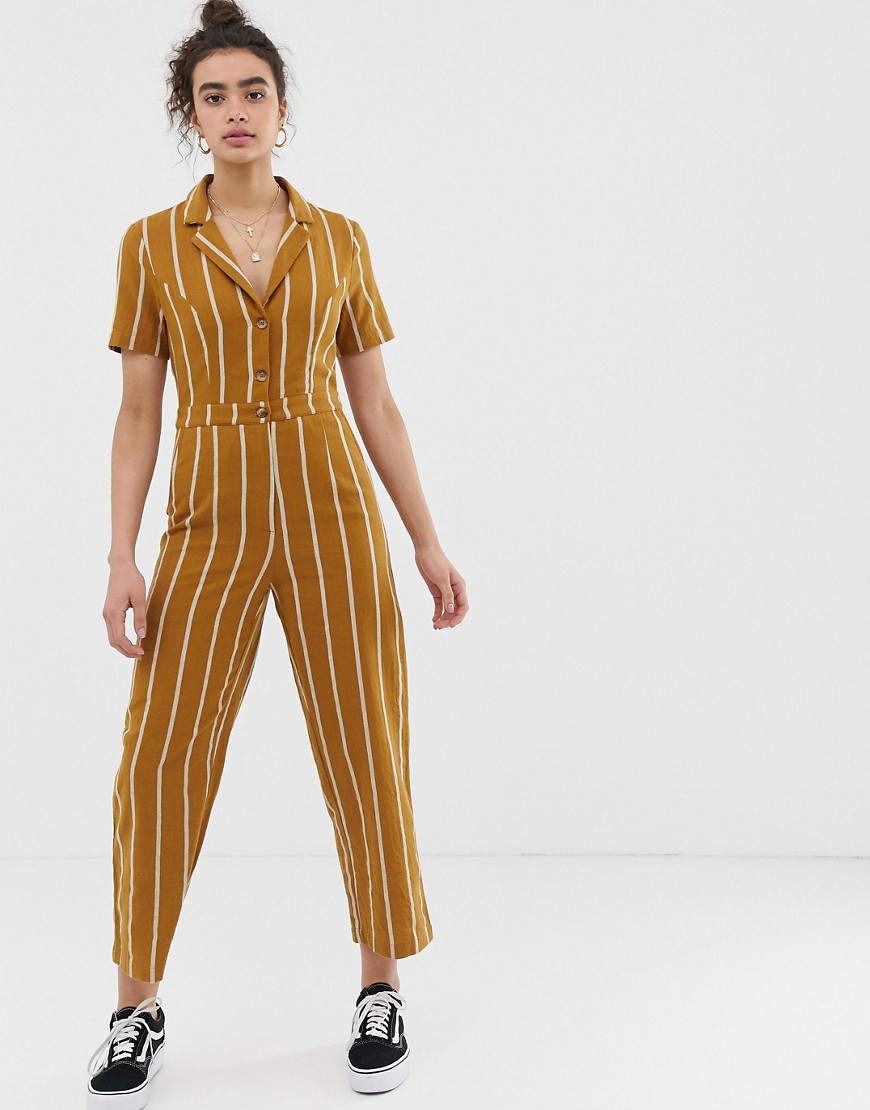 Emory Park tailored jumpsuit in pinstripe